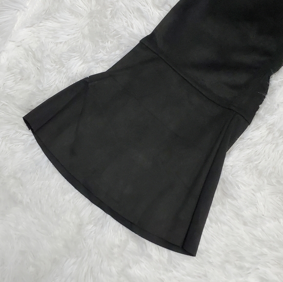 NWT!! INDIGO REIN BLACK VELVET SMOOTH MEDIUM RISE FUT & FLARE BELL BOTTOMS! - Picture 5 of 16